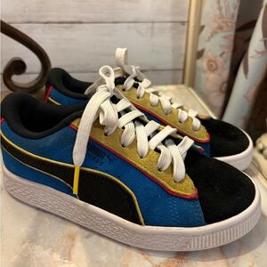 PUMA 384928-01 SmileyWorld x Puma Suede Royal (GS) sneakers Size 1C Boys